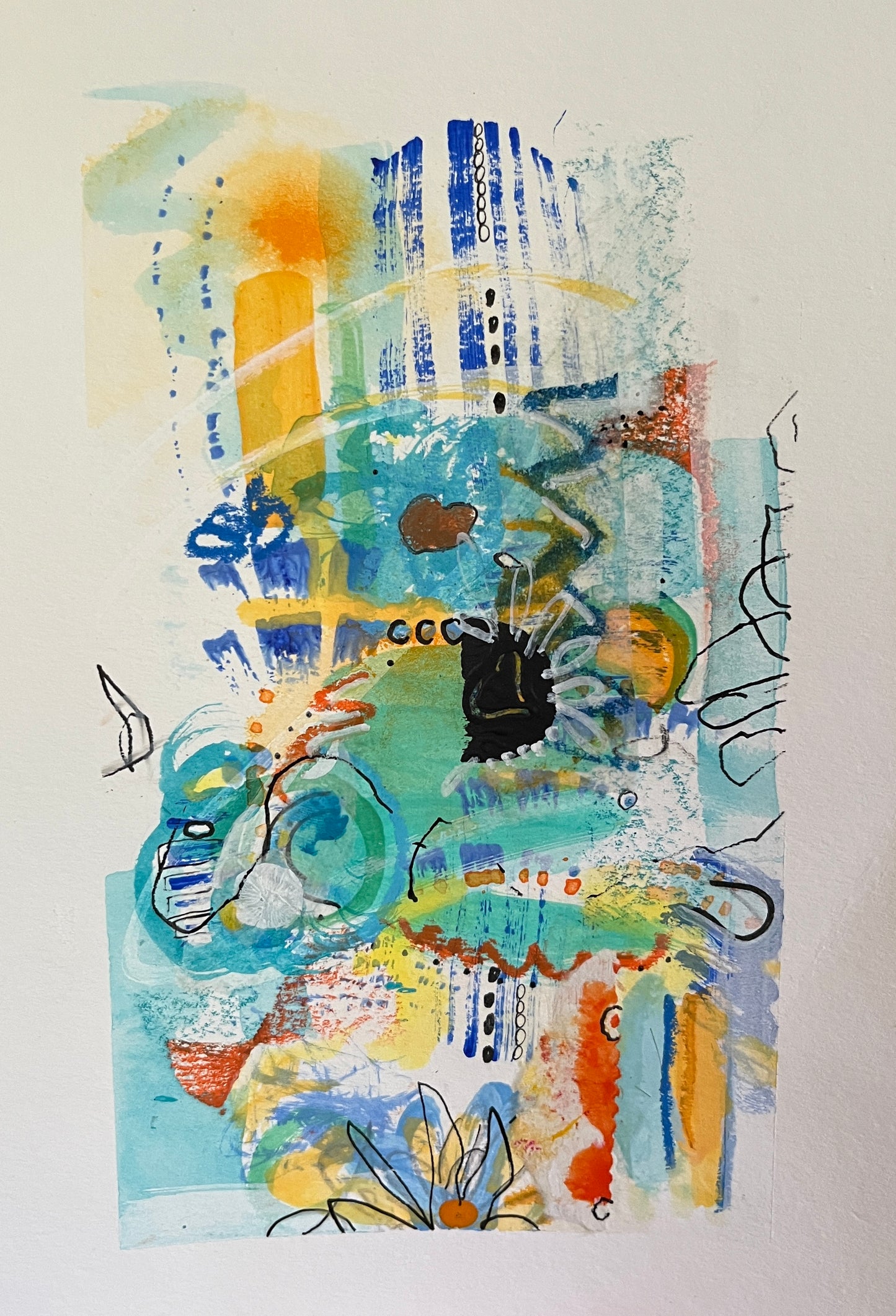 Sky's The Limit Triptych, 6" x 9"