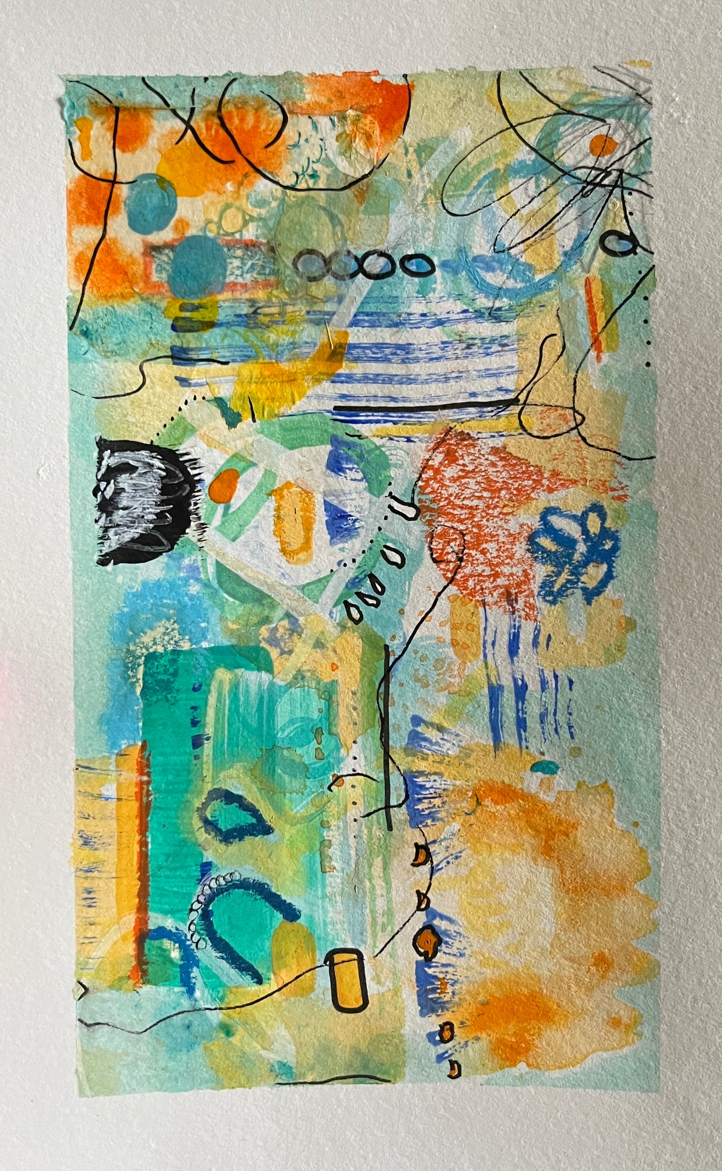 Sky's The Limit Triptych, 6" x 9"