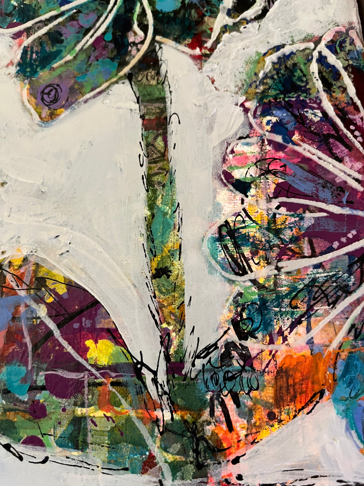 Burst of Blooms, 10" x 20"