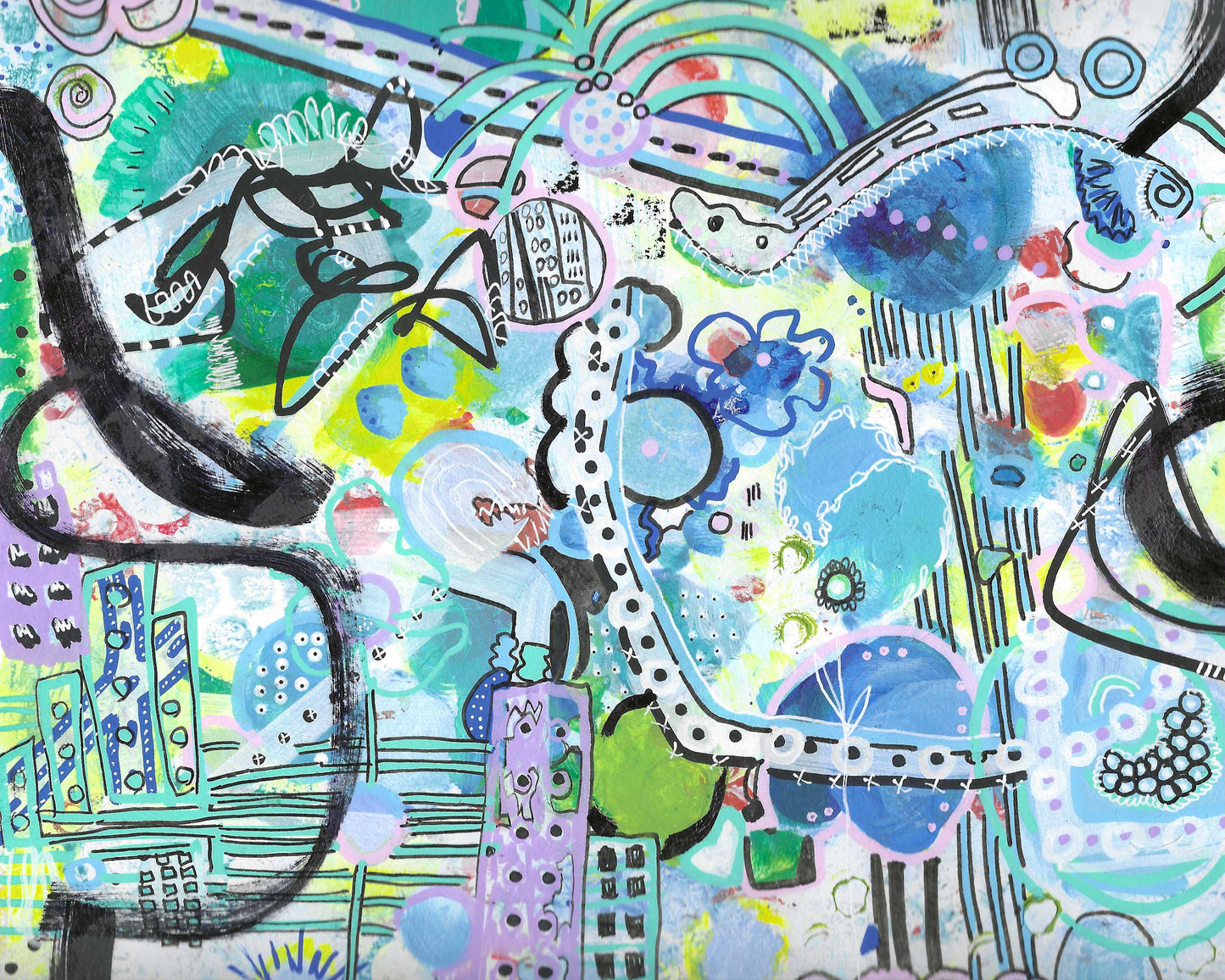 Sketchbook City Blue